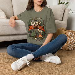 Camp Creep-It-Real T-Shirt — Welcome to Camp Halloween Graphic Tee- BP