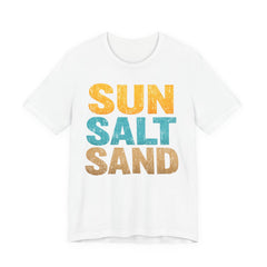 Sun Salt Sand Beach T-Shirt — Retro Coastal Summer Tee