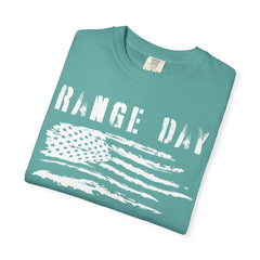 Range Day - FADED PRINT - T-shirt - Military Branches, Right to Bear Arms, American Flag