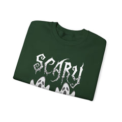 Scary Ghosts Unisex Crewneck Sweatshirt | Halloween Apparel, Spooky Sweatshirt, Ghost Theme, Gift for Halloween Lovers, Cozy Fall Fashion