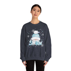 Winter Chill Sweatshirt - Cozy Unisex Crewneck with Snowy Design, Perfect for Holidays, Gifts, Snow Lovers, Warmth, Casual Style