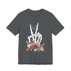 Bone Fingers w Flowers - Halloween T-Shirt