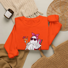Boo-gie Bitch Ghost Crewneck Sweatshirt — Cute Retro Halloween Graphic