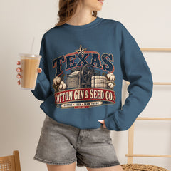 Texas Cotton Gin & Seed Co. Crewneck Sweatshirt - Southern Heritage