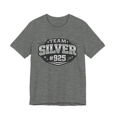 Team Silver #925 T‑Shirt — Vintage Sports Shield Tee - BP Jewelry