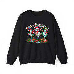 Lit & Frostbit Design | Festive Christmas Martinis, Winter Parties, Snowman Apparel, Christmas Party Sweatshirt