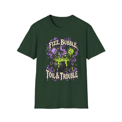 Fizz, Bubble Witch Tee — "Fizz, Bubble, Toil & Trouble" Halloween Graphic T-Shirt BP