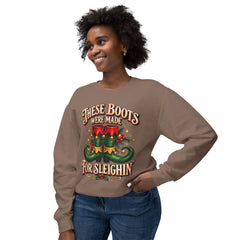 Festive Crewneck Comfort Colors Sweatshirt: Holiday Cheer, Christmas Gift, Cozy Wear, Funny Xmas Apparel,