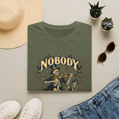 Nobody Plays It Better T-Shirt — Skeleton Violinist Day of the Dead Music Tee