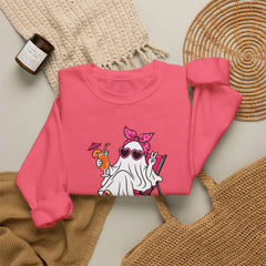 Boo-gie Bitch Ghost Crewneck Sweatshirt — Cute Retro Halloween Graphic