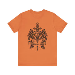 'In Gems We Trust' | Edgy Casual Wear, Gift for Rock Lovers, Men's & Women's Apparel, Perfect for Festivals
