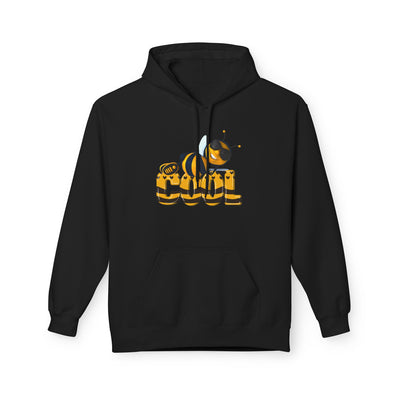 Bee Cool Hoodie - Unisex Fleece Sweatshirt , Eco-Friendly Apparel, Queen Bee Fizzin