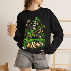 St. Patrick's Day Shamrockin' & Rollin' Sweatshirt