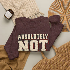 Fun Attitude Sweatshirt “Absolutely Not”