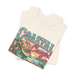 Coastal Cowgirl Tee — "Howdy Shore" Beach Western Graphic T-Shirt