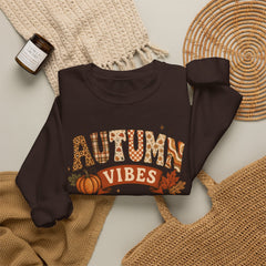 "Autumn Vibes" Graphic Fall Pullover Crewneck Sweatshirt