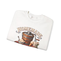 Crewneck Sweatshirt — "Homemade Ice Cream Social" Vintage Ice Cream Maker Design