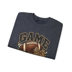 Game Day Sweatshirt — Leopard Football Graphic Crewneck