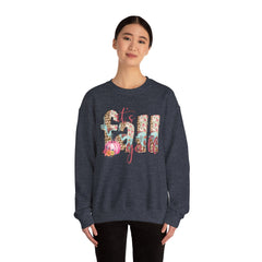 Cozy It’s Fall Y’all Sweatshirt with Floral Design, Perfect for Autumn Style, Thanksgiving Gift, Casual Wear, Seasonal Comfort