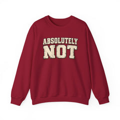 Fun Attitude Sweatshirt “Absolutely Not”