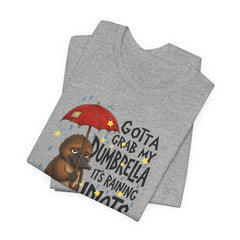 Funny Platypus T‑Shirt — "Gotta Grab My Dumbrella, It’s Raining Idiots Out There" Graphic Tee