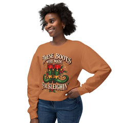 Festive Crewneck Comfort Colors Sweatshirt: Holiday Cheer, Christmas Gift, Cozy Wear, Funny Xmas Apparel,