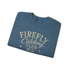 Firefly Catching Club Sweatshirt — Vintage Mason Jar Summer Nights Crewneck - Southern Heritage