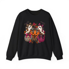 Halloween Ghosts & Pumpkin Crewneck Sweatshirt