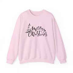 "Merry Christmas" Crewneck, Unisex Sweater, Winter Fashion, Festive Apparel, Holiday Gift, Christmas tree