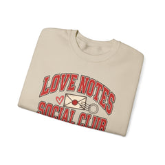 Love Notes Social Club Sweatshirt — Retro Valentine Crewneck