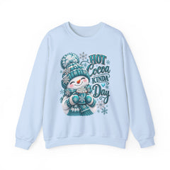 Hot Cocoa Kinda Day Sweatshirt- Winter- Christmas- Snowman
