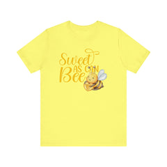 Sweet As Can Bee - Unisex Jersey Tee - Cute Bee Graphic T-Shirt