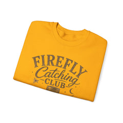 Firefly Catching Club Sweatshirt — Vintage Mason Jar Summer Nights Crewneck - Southern Heritage