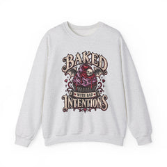 Baked With Bad Intentions Sweatshirt - Halloween Vibes