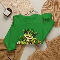 Hoppy Go Lucky Frog St. Patrick’s  Day Sweatshirt