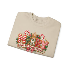 Christmas Cookie 'Make The Season Bright' Crewneck Sweatshirt
