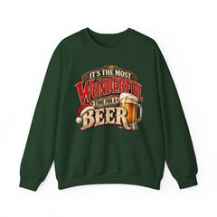 It’s the Most Wonderful Time for a Beer Crewneck Sweatshirt - Christmas
