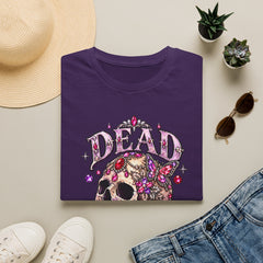 "Dead Gorgeous" T‑Shirt- Skull Floral- Halloween Vibes