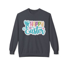 Happy Easter Unisex Midweight Softstyle Fleece Crewneck Sweatshirt