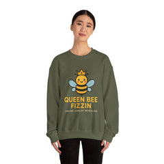 Queen Bee Fizzin'  -Unisex Crewneck Sweatshirt - Cute Casual Fashion