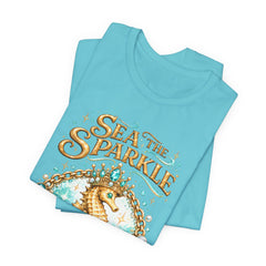 Sea the Sparkle Seahorse T-Shirt — Nautical Mermaid Beach Tee