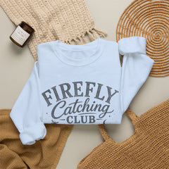 Firefly Catching Club Sweatshirt — Vintage Mason Jar Summer Nights Crewneck - Southern Heritage