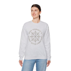 “Have Yourself a Merry Little Christmas” Snowflake Gildan Crewneck Sweatshirt