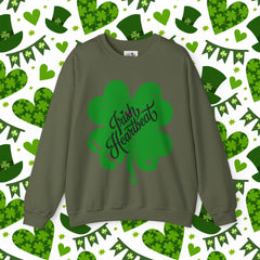 St. Patrick's Day Unisex Crewneck- Irish Heartbeat