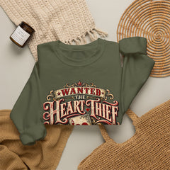 "Wanted: The Heart Thief" Vintage Valentine Graphic