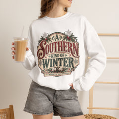 Southern Kind of Winter Crewneck Sweatshirt- Christmas