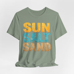 Sun Salt Sand Beach T-Shirt — Retro Coastal Summer Tee
