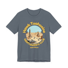 Hawk Tuahooine Gentlemen"s Club Unisex Tee - Ai Generated Pop Culture StarWars Fan Art Design -Express Delivery available