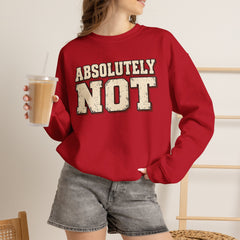 Fun Attitude Sweatshirt “Absolutely Not”