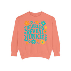Jewelry Reveal Junkie Sweatshirt - by Comfort Colors- Retro, 70s